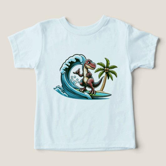 Dinosaure tropical du surf (Design Recto)
