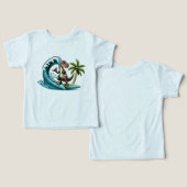 Dinosaure tropical du surf (Design Recto & Verso)
