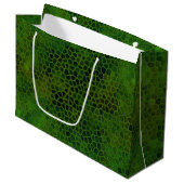 Dinosaure Vert Cacher Sac Cadeau (Devant Angle)
