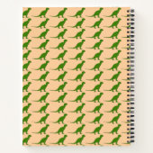 Dinosaure vert Carnet personnalisé Tyrannosaurus (Dos)