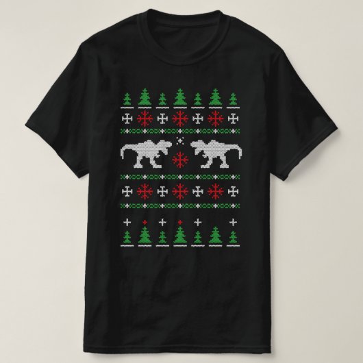 Dinosaure Vilain Sweat de Noël (Design devant)
