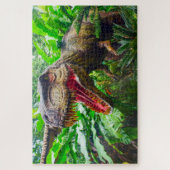 Dinosaure Zoo de Singapour. Puzzle (Vertical)