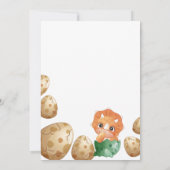 Dinosaures 3ème Fille Anniversaire Invitation (Dos)