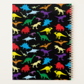 Dinosaures colorés Aquarelle Enfants Motif (Dos)