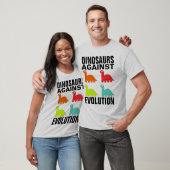 DINOSAURES CONTRE L'ÉVOLUTION T-shirts (Unisexe)