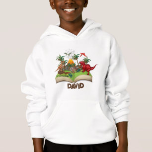 Dinosaures dans les sweatshirts des garçons de boi