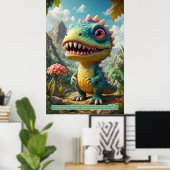 Dinosaures dans l'espace : Posters de collection d (Bureau à domicile)