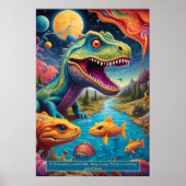 Dinosaures dans l'espace : Posters de collection d (Devant)