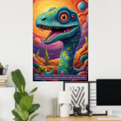 Dinosaures dans l'espace : Posters de collection d (Bureau à domicile)