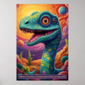 Dinosaures dans l'espace : Posters de collection d (Devant)