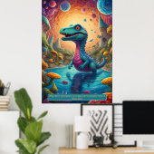 Dinosaures dans l'espace : Posters de collection d (Bureau à domicile)