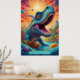 Dinosaures dans l'espace : Posters de collection d