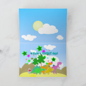 Dinosaures de joyeux anniversaire votre carte (Intérieur)