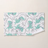 Dinosaures de l'espace, Dinosaures mignons, Navire (Serviette à main)