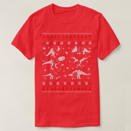 Dinosaures de Noël moche Sweat de Noël T (Design devant)