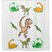 Dinosaures de rideau de douche (Devant)