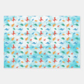 Dinosaures Feuilles papier pour enveloppement d'av (Devant 3)