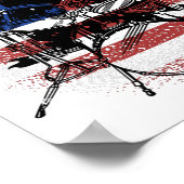 Dinosaures Jouer de la batterie US Affiche du drap (Coin)