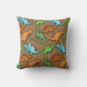 Dinosaures mignons Coussin pour enfants