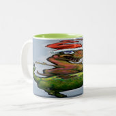 Dinosaures Mug à café à deux tons (Devant gauche)