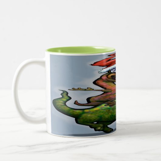 Dinosaures Mug à café à deux tons (Gauche)