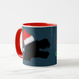 Dinosaures : Mug de Noël avec image T-Rex