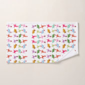 Dinosaures Père Noël (Serviette à main)