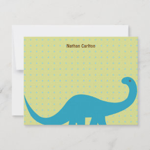 Dinosaures Plat Remerciements Cartes