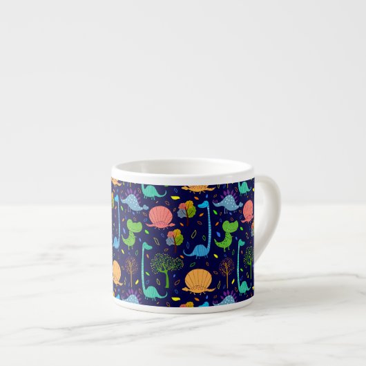 Dinosaures Whimsical Mug Taille Enfant (Devant droit)