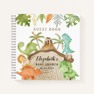 Dinosaures Wild Baby shower livre d'hôtes