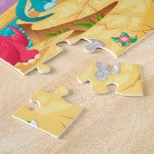 Dinosauriaanse familie. legpuzzel (Zijkant)