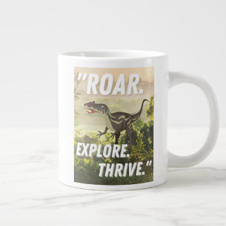 dinosauriëmok, jumbo koffiekop, prehistorisch  extra grote beker