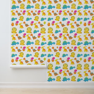 Dinosauriërs, Dinosaurenpatroon, Baby Dino Behang