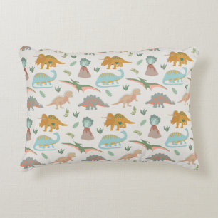 Dinosauriërs Kinderen Hand Getekende Boho Dinosaur Accent Kussen