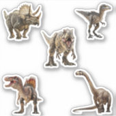 Dinosauriërs Raptor Spinosaurus Sticker (Voorkant)