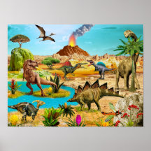 Dinosauriersschilderafdrukken voor decoratiekamerw