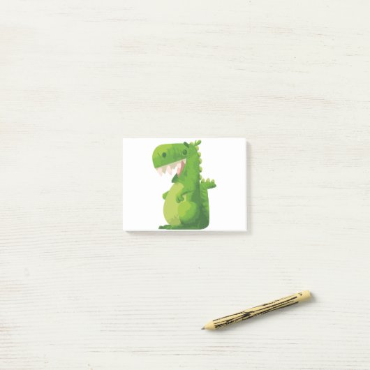 Dinosaurio TRex Post-it® Notes (Op bureau)