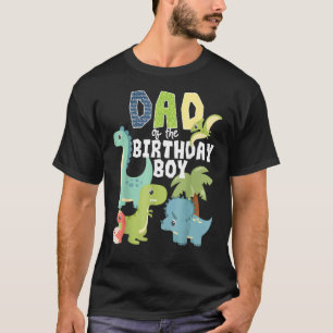 Dinosaurions Theme Birthday Pap van de geboorte jo T-shirt