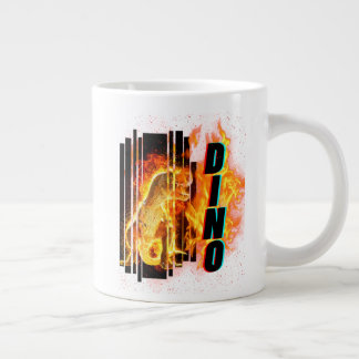 dinosauriummok, jumbo koffiekop, prehistorisch  extra grote beker