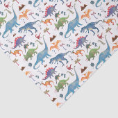 Dinosauriwitboek van Popobell Tissuepapier (Detail)