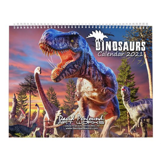 Dinosaurs Agenda 2021 David Penfound Kalender (Hoes)