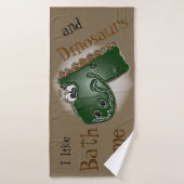 Dinosaurs and Bathtime Badhanddoek (Badhanddoek)