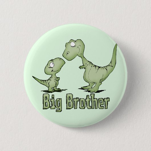 Dinosaurs Big Brother Ronde Button 5,7 Cm (Voorkant)
