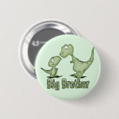 Dinosaurs Big Brother Ronde Button 5,7 Cm (Voorkant /achterkant)
