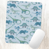 Dinosaurs Blue Pattern Muismat