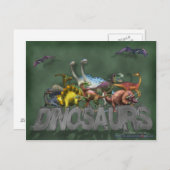 Dinosaurs Briefkaart (Voorkant / Achterkant)