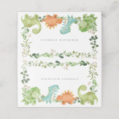 Dinosaurs Buffet Food Labels (Buitenkant ongevouwen)