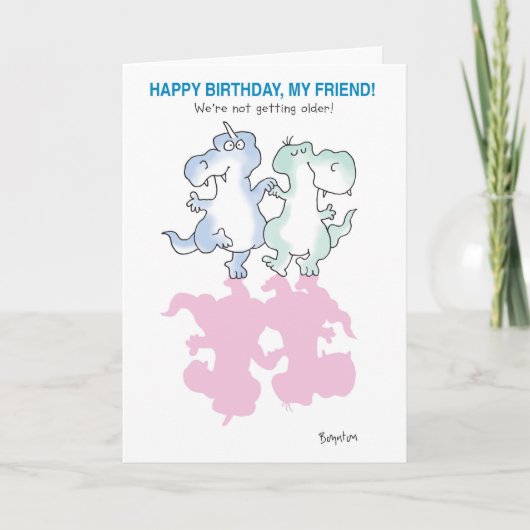 DINOSAURS DANCING KAART (Voorkant)