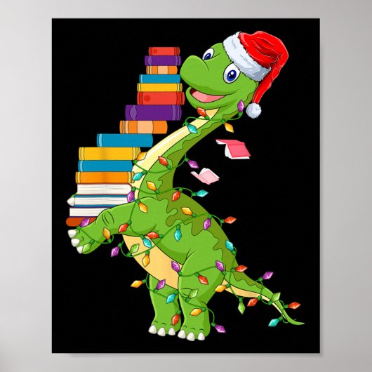 Dinosaurs Didn't Learn Math Funny Math Teacher Poster (Voorkant)