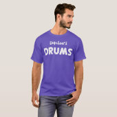 Dinosaurs Drums Music T-shirt (Voorkant volledig)